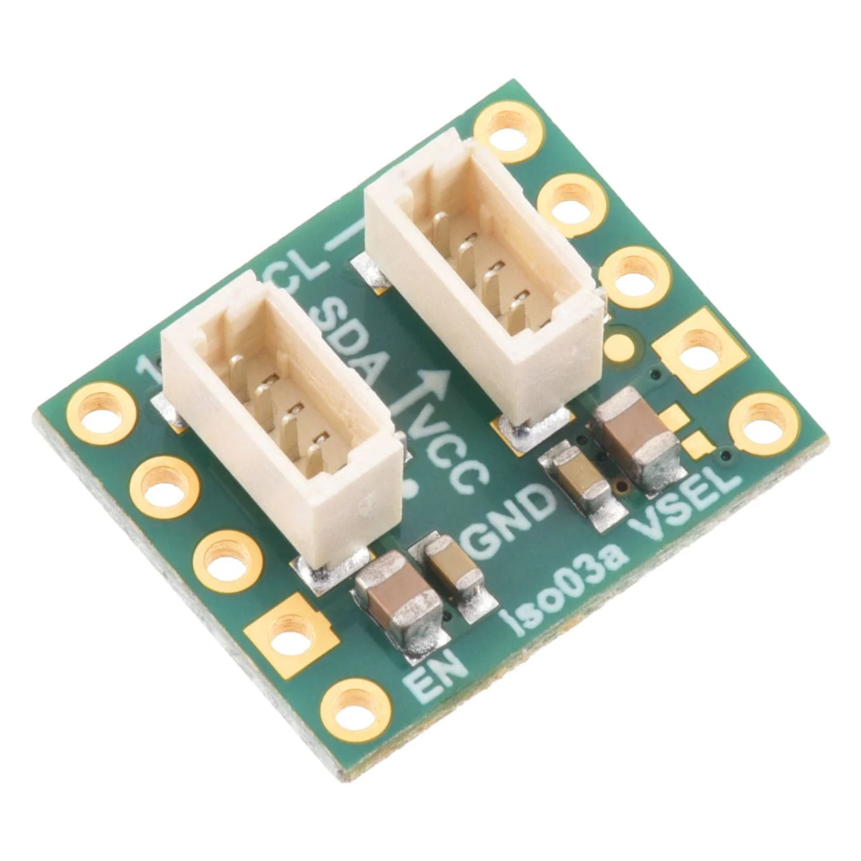 Pololu I²C Isolator with Isolated Power and Connectors