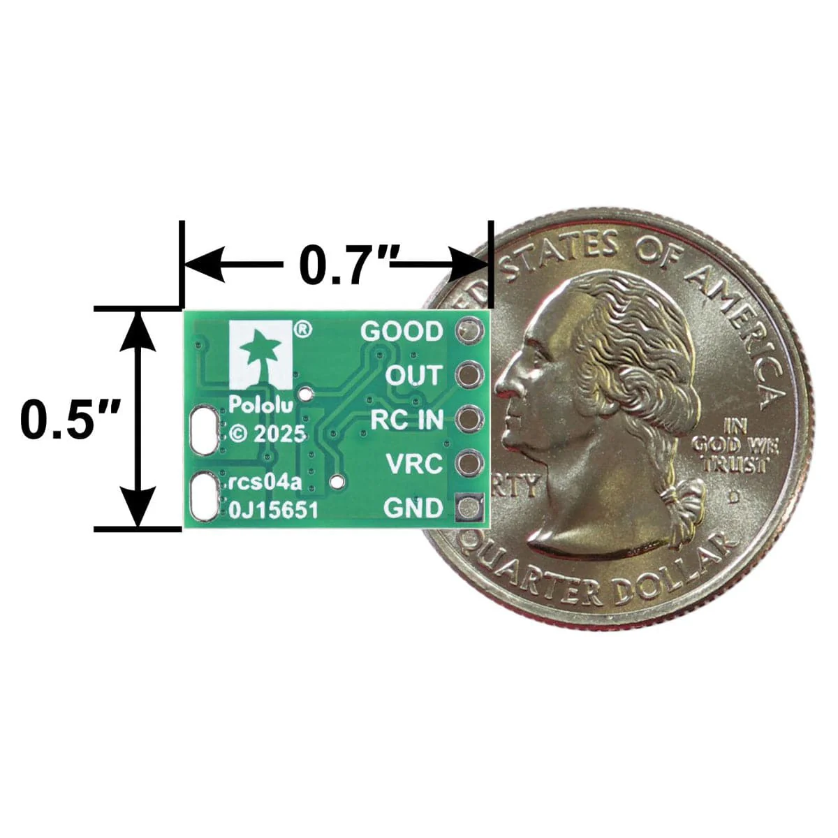 Pololu RC Switch with Isolated Solid State Relay - SPST 30V 10A - Image 4