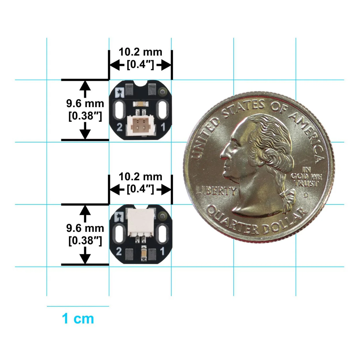 Pololu Side-Entry JST SH-Style Connector Board for Micro Metal Gearmotors (2-Pack) - Image 8