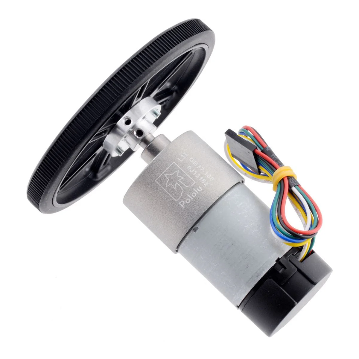 Pololu Wheel Pair for Standard Servo Splines (25T, 5.8mm) - 90×10mm, Red - Image 6