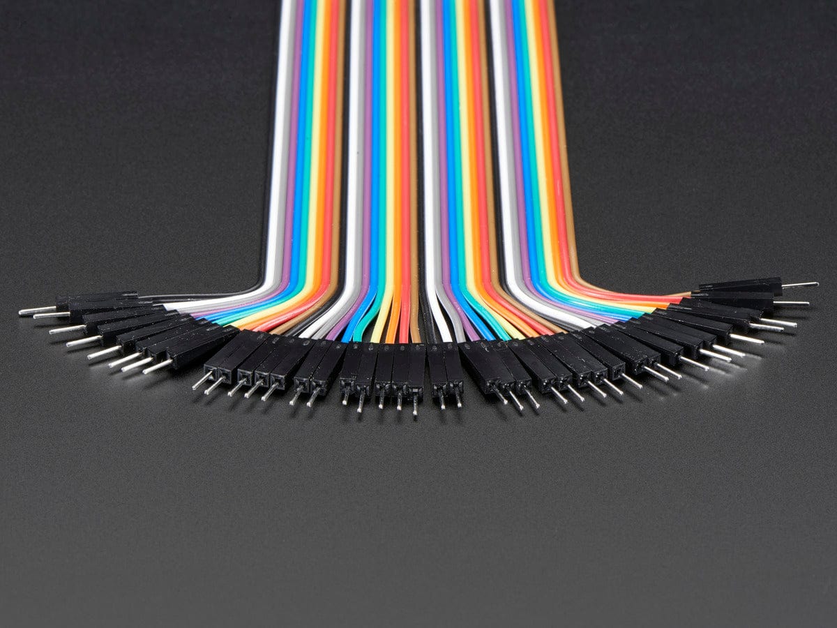 Premium Female/Male 'Extension' Jumper Wires - 40 x 6" (150mm) - Image 2