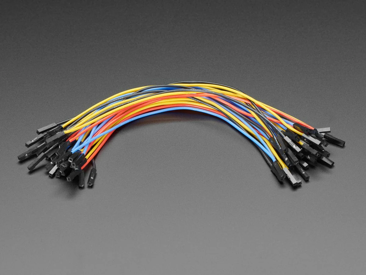 Premium Silicone Covered Female-Female Jumper Wires - 200mm x 40