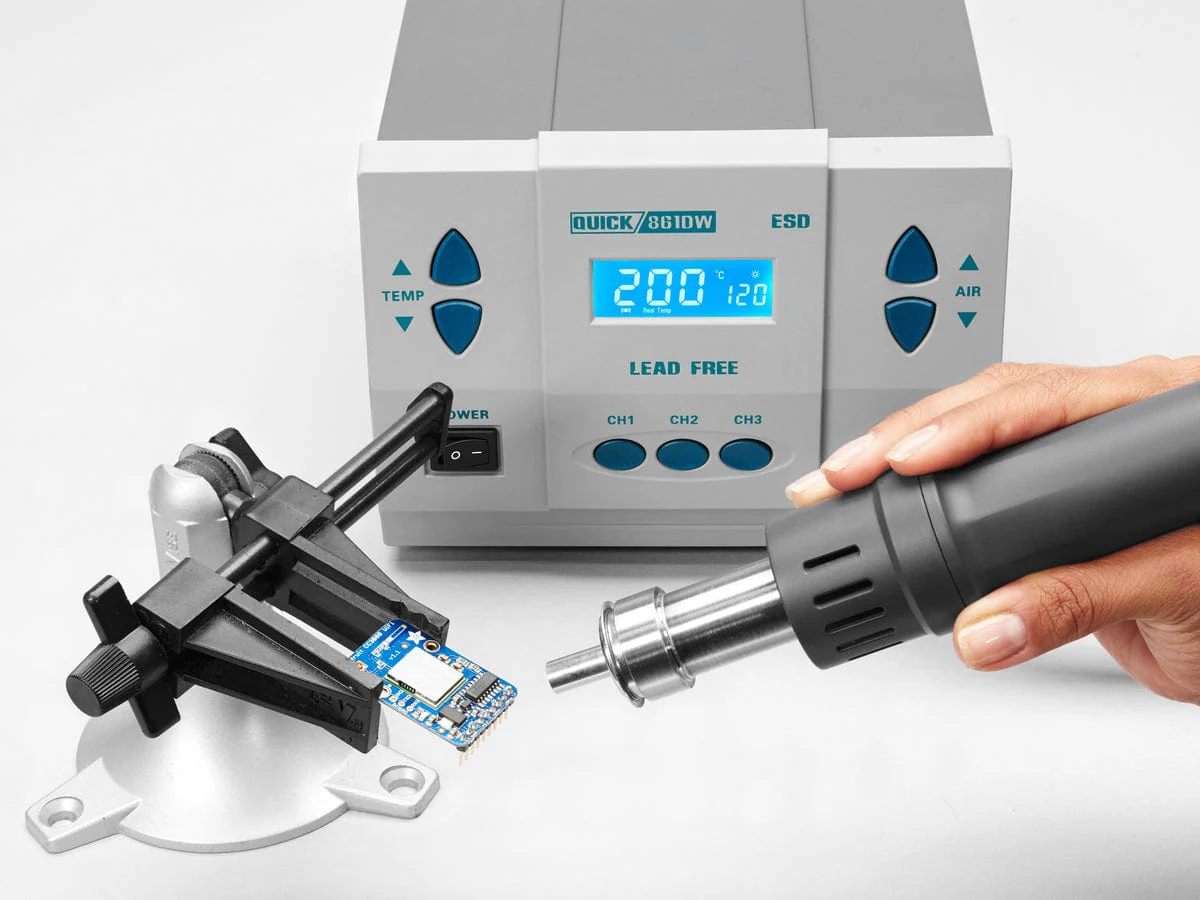 Quick 861DW Hot Air Soldering Rework Station w/ Three Nozzles [discontinued]