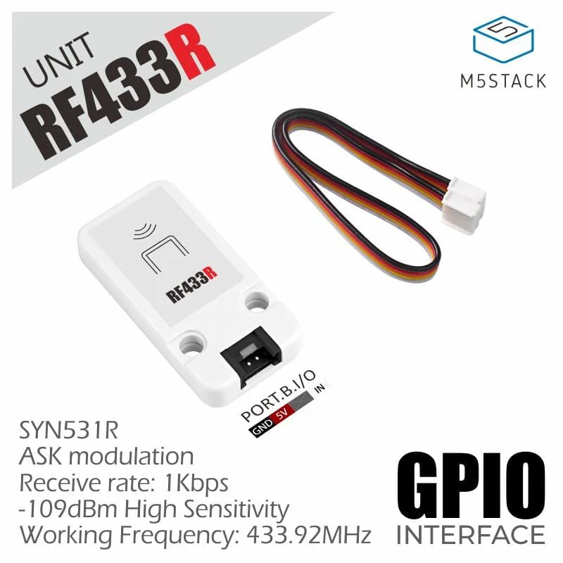 M5Stack RF UNIT 433MHz Receiver (SYN513R) - Image 2