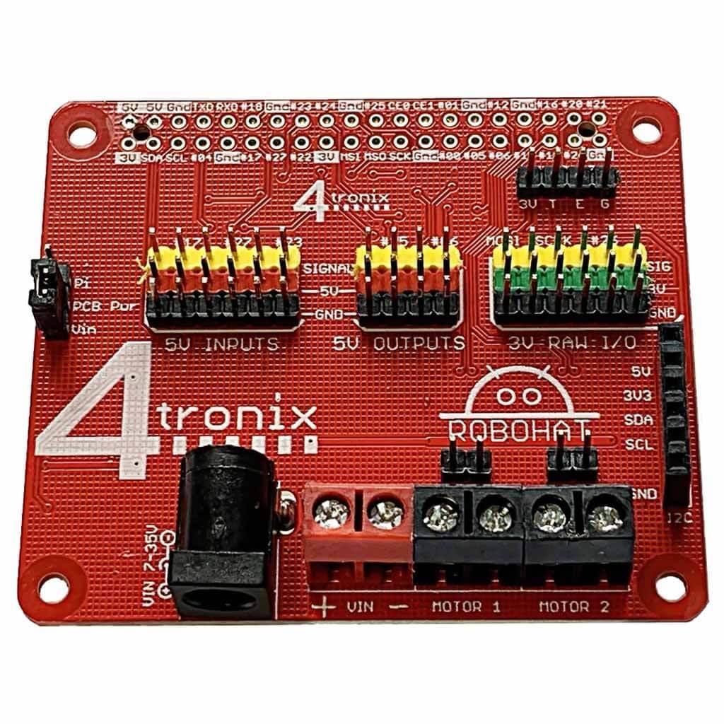 RoboHAT2 Robot Controller for Raspberry Pi