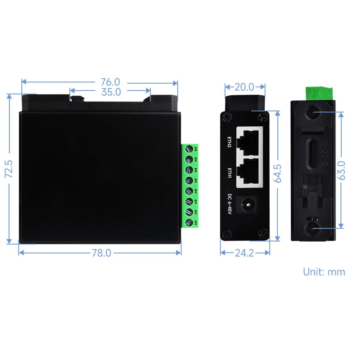 RS232/RS485 to PoE Ethernet Serial Server - Image 9
