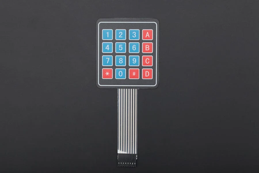 Sealed Membrane 4*4 button pad with sticker
