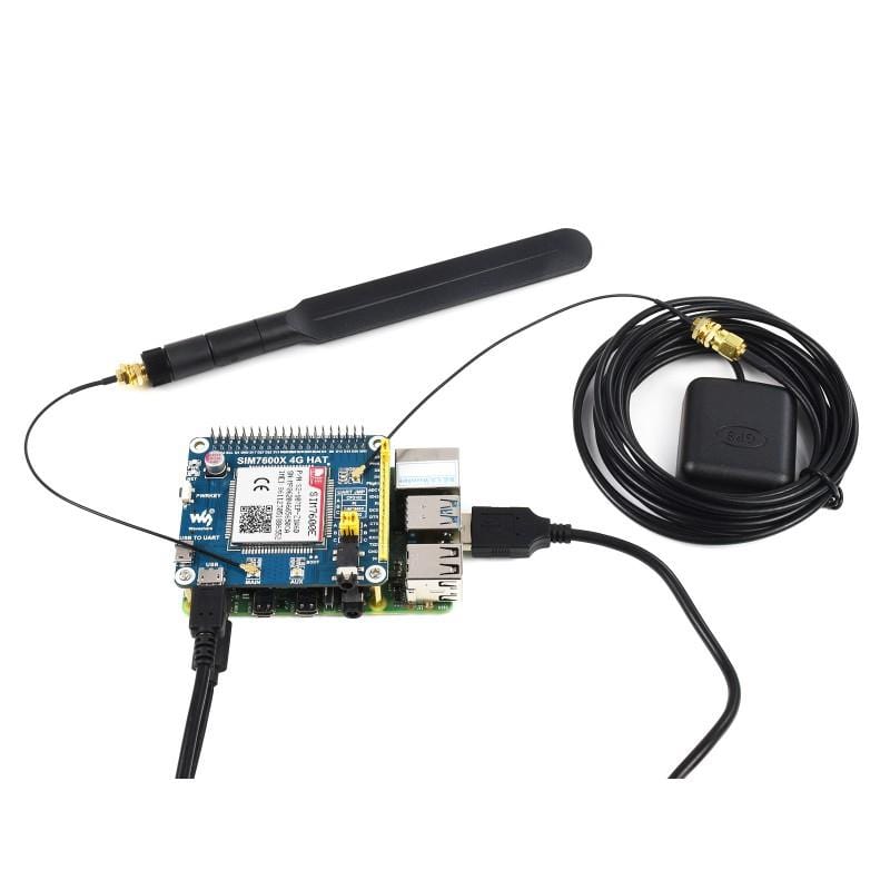 SIM7600E LTE Cat-1 HAT for Raspberry Pi (3G/2G/GNSS) - Image 4
