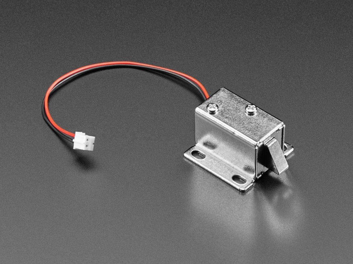 Small Lock-style Solenoid 6VDC @ 600mAh with 2-pin JST