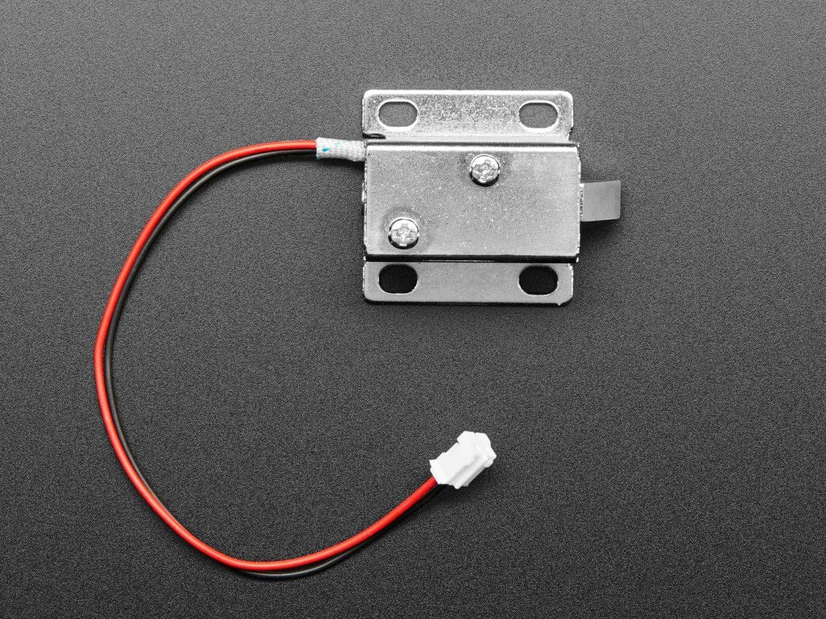 Small Lock-style Solenoid 6VDC @ 600mAh with 2-pin JST - Image 2
