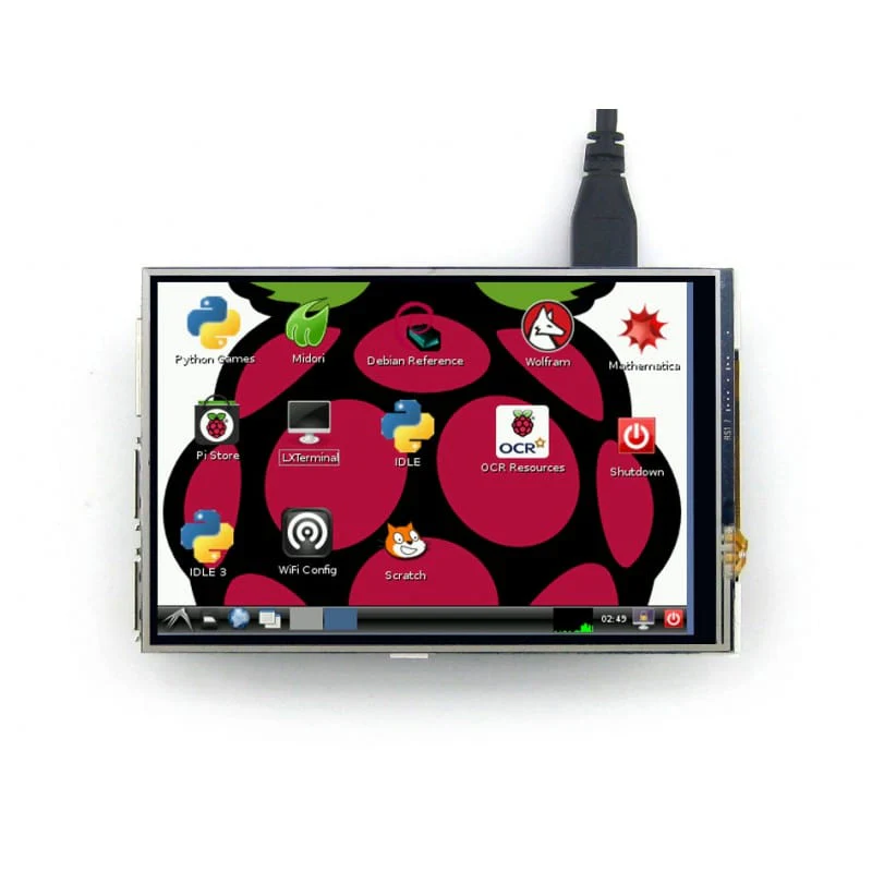 SPI 4" 480x320 (IPS) Touch Screen (GPIO) [Discontinued]