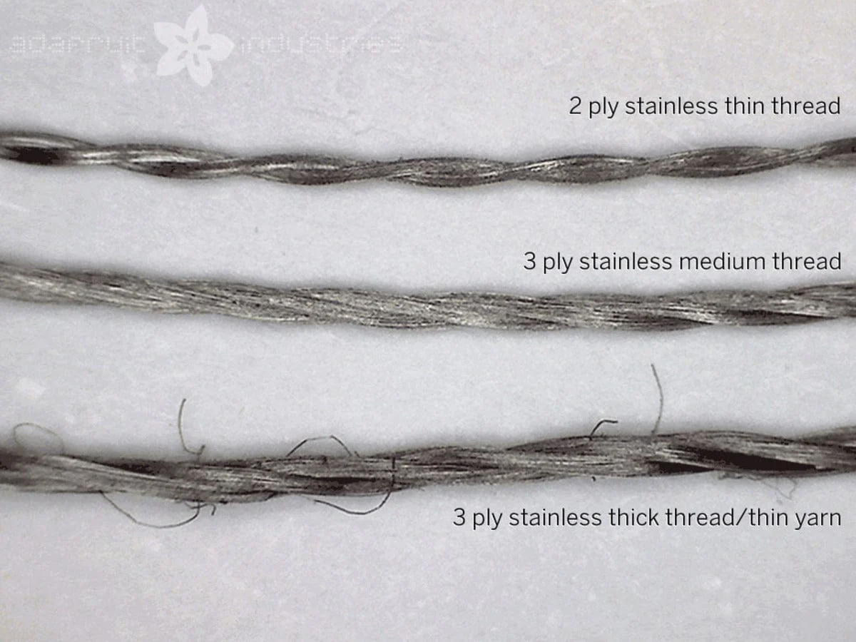 Stainless Thin Conductive Thread - 2 ply - 23 meter/76 ft - Image 4