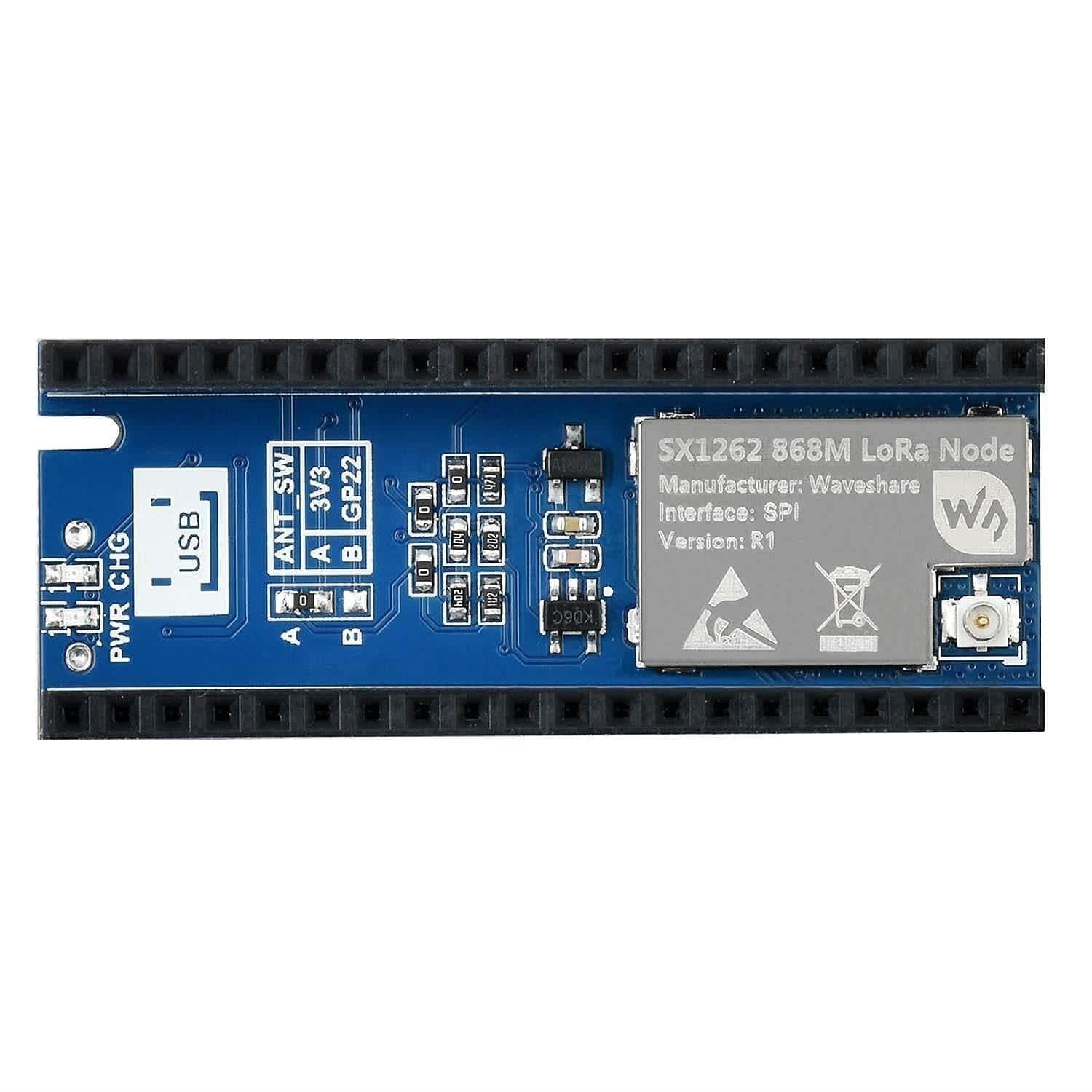 SX1262 433MHz LoRa Node Module for Raspberry Pi Pico - Image 4