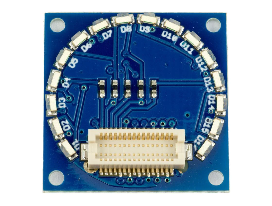 TinyShield 16 Edge LED Board - Green [Discontinued]
