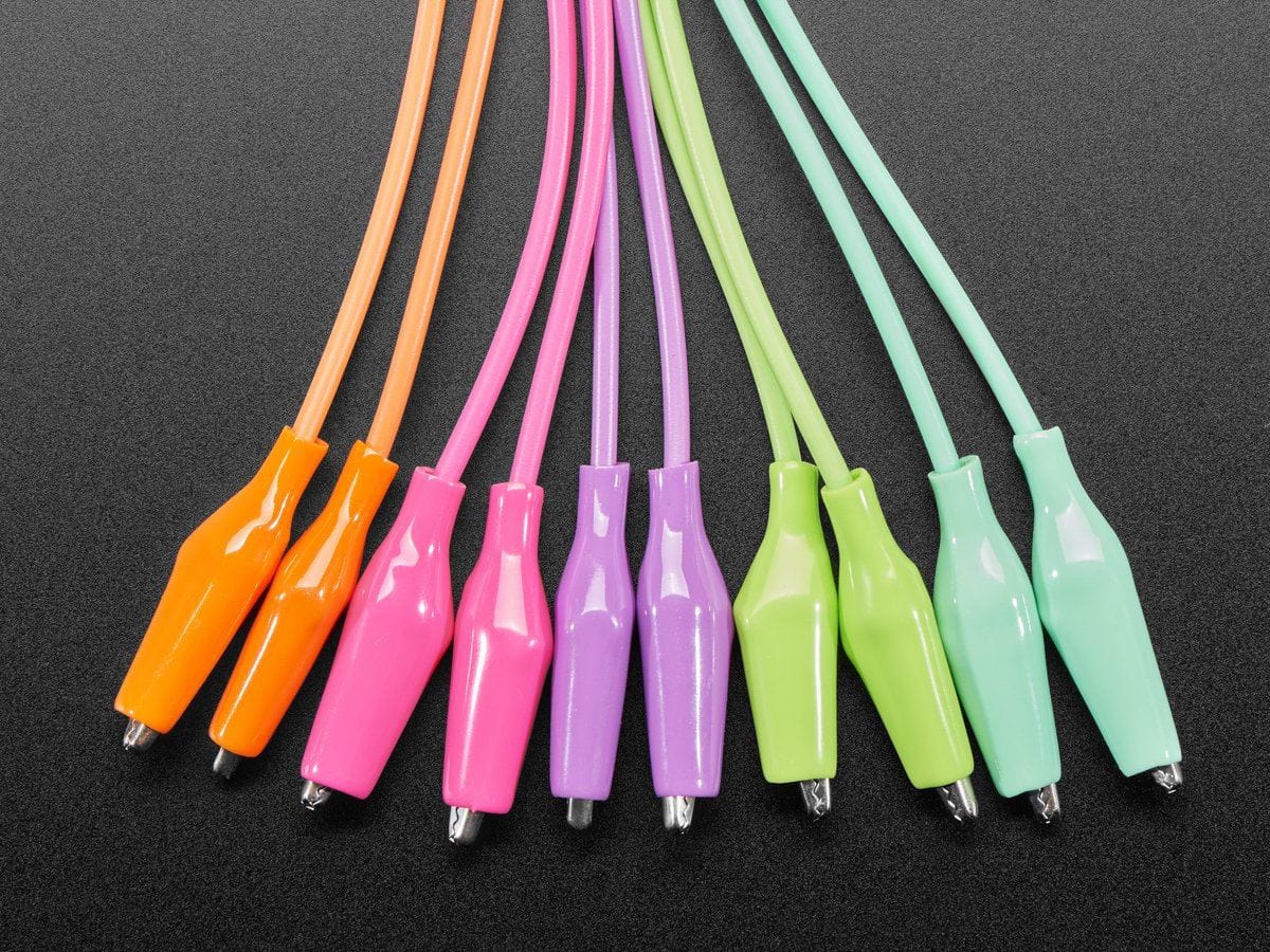Tropical Alligator Test Clip Leads - 10 Pieces - 13" long - Image 3