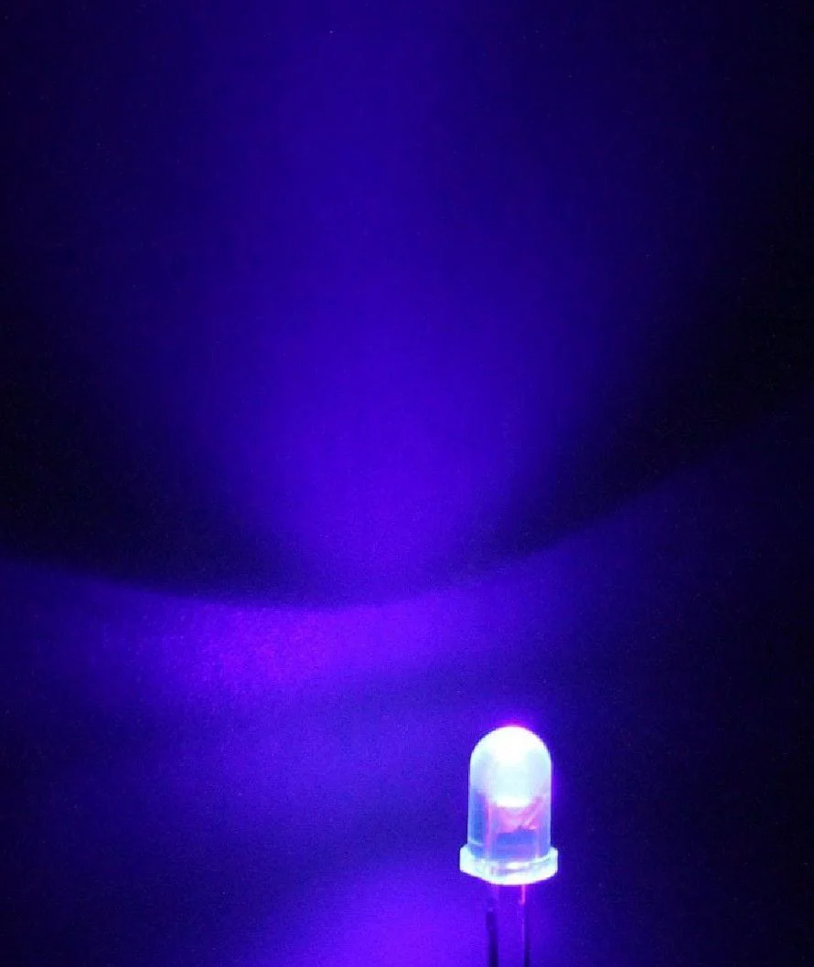 Ultra Bright LED 5mm - Ultra Violet (10 Pack)