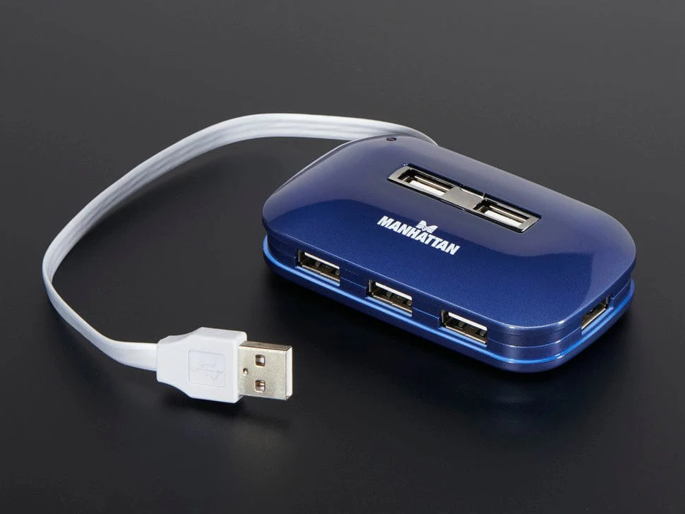 USB 2.0 Powered Hub - 7 Ports with 5V 2A Power Supply [discontinued]