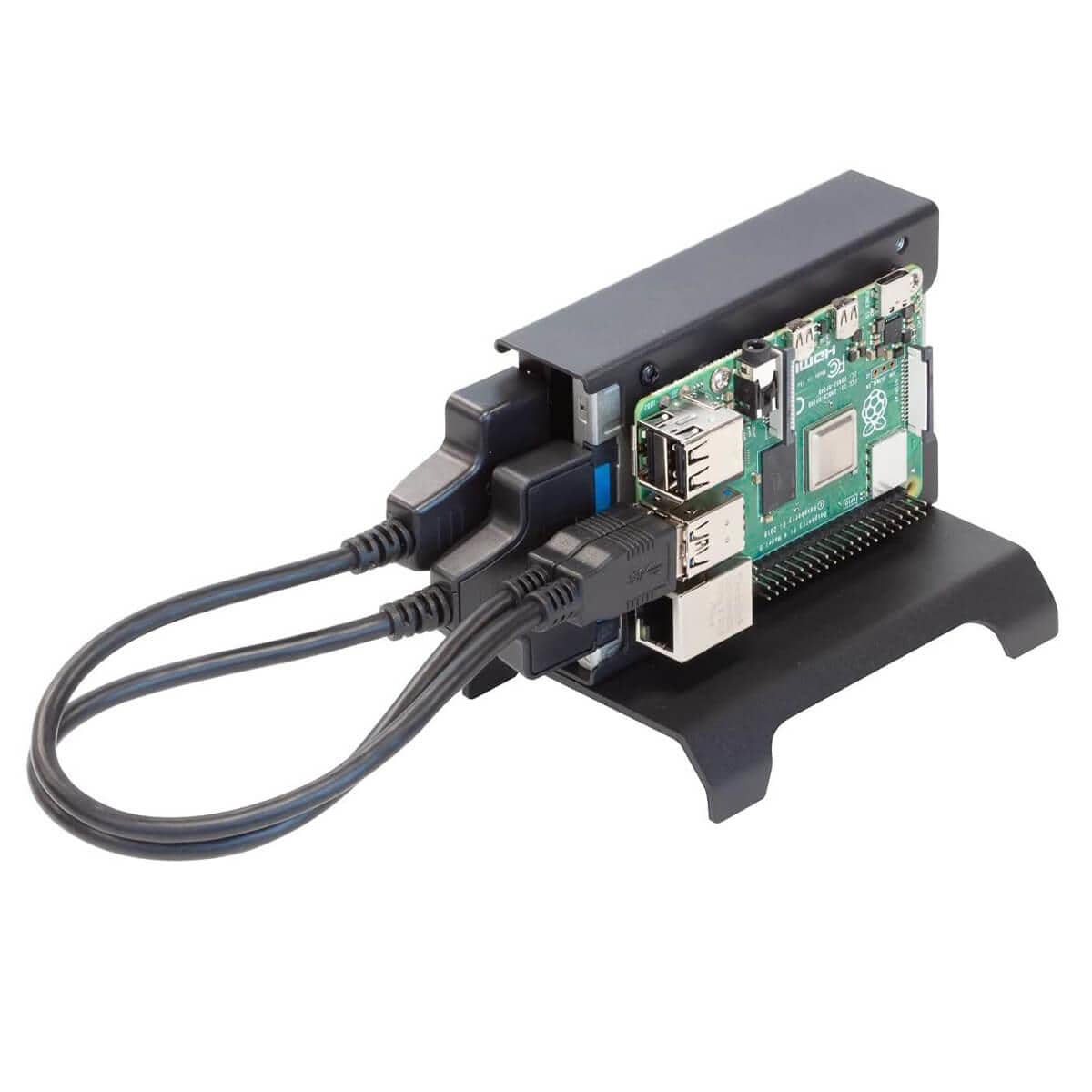 Vertical Dual SSD NAS Bracket for Raspberry Pi - Image 2