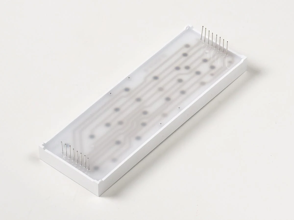 Yellow 7-segment clock display - 1.2" digit height - Image 3